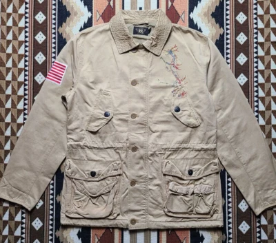Double RL RRL Ralph Lauren Dragon US Military Field M65 Utility Jacket Coat - Image 1 of 4