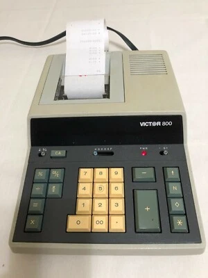 Victor 800 Calculator 10 Digit Print Professional Heavy Duty, Prints black & red - Image 1 of 4