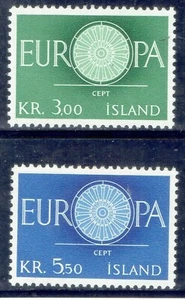 ICELAND 1960 EUROPA MH CV $1.30 - Picture 1 of 1