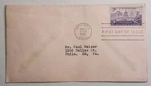 Colorado Statehood 3 Cent USA Ersttagsbrief - Bild 1 von 2