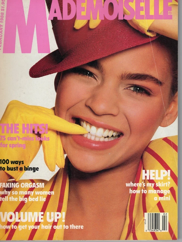 Mademoiselle Magazine February 1988 Rachel Hunter Stephanie Seymour Talisa Soto Foto 1 de 1