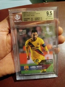 RARE 2019-20 Topps Now #22 BGS 9.5 Messi UEFA Champions League FC Barcelona UCL - Picture 1 of 3