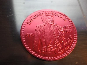 elvis presley 1981 new orleans mardi gras doubloon alum SALE - Picture 1 of 2