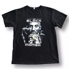 KOBE BRYANT BLACK MAMBA CHAMPIONSHIP RINGS Black T-shirt Men's LARGE