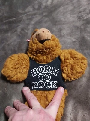 Juguete Burger King 1988 vintage Alf Hand Puppet 11” “Born to Rock” Foto 1 de 4