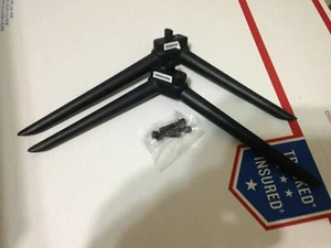 Haier 55UGX3500 TV Base Pedestal Leg Pair with screws Black - Picture 1 of 1