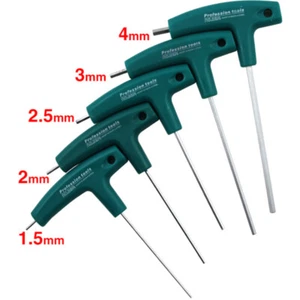 1.5mm-10mm Steel Wrench T-Handle Hex Allen Key Screws Screwdriver Driver Tools - Picture 1 of 17