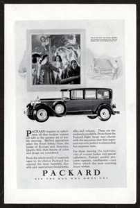 1927 PACKARD Sedan Vintage Antique Original Print AD | Hotel Gobelins Louis XIV - Picture 1 of 1