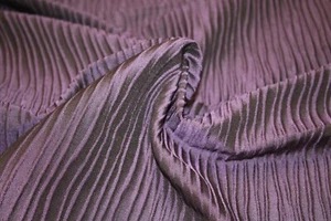 Monarque fabric in Aubergine with ribbed textured design, Easy Care - Picture 1 of 3