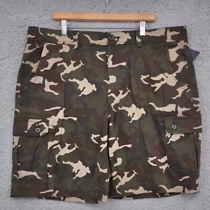 St Johns Bay Shorts Mens 42 Cargo Camo Military Army Green Plus Size Big & Tall - Picture 1 of 10