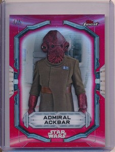 2022 Finest Star Wars Red Refractors #2 Admiral Ackbar / 5