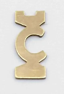 NOS MINT 14k Gelbgold GF Anfangsbuchstabe " C " für Schmuck Reparatur Einsatz  - Bild 1 von 4