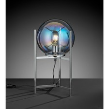 Action by Wofi verre Avec Chrome décor Lampe de table cylindre