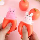 Carrot Shaped Bunny Squeeze Toy PVC Stress Sensory Toy Carrot Doll