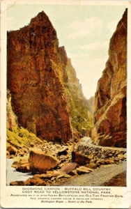 Shoshone Canyon Buffalo Bill Territory Yellowstone Park postcard a106 - Picture 1 of 2