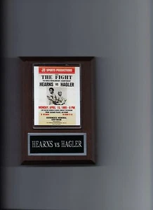 THOMAS HEARNS vs MARVIN HAGLER PLAQUE BOXING CHAMPION PHOTO PLAQUE - Picture 1 of 1