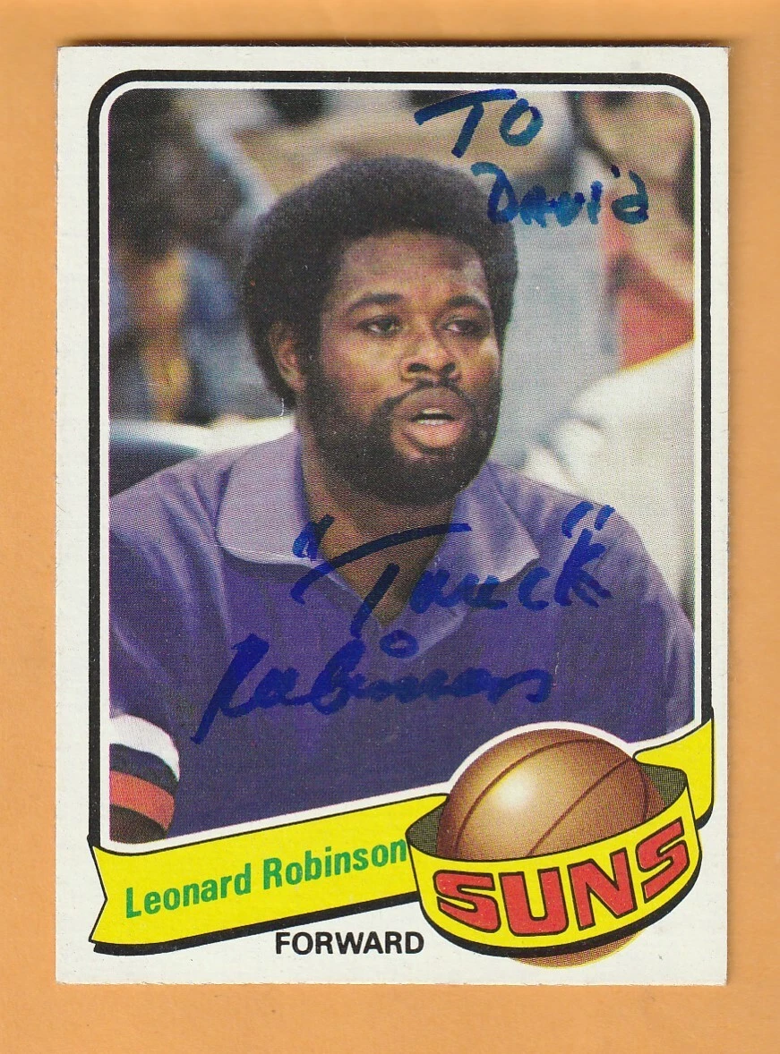 Leonard Truck Robinson Phoenix Suns AUTO Signed 1979-80 Topps Tennessee State 7E