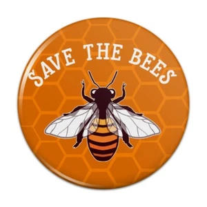Save The Bees Honig Pinback Button Pin - Bild 1 von 13