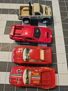 Lot Of 4 Vintage Toy Cars Burago Ferrari GTO 1984 Rally Made In Italy GI Joe - Picture 1 of 23