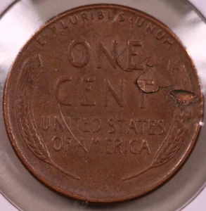 1957-D Lincoln Cent XF+ Reverse Lamination Error ***RARE ORIGINAL US ERROR*** - Picture 1 of 2