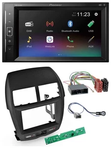 Pioneer DAB MP3 2DIN Bluetooth USB Autoradio für Mitsubishi ASX 2010-2014 - Picture 1 of 9
