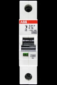 ABB 16 AMP CURVE C 25kA MCB CIRCUIT BREAKER 2CDS281001R0164 S201P - Picture 1 of 6