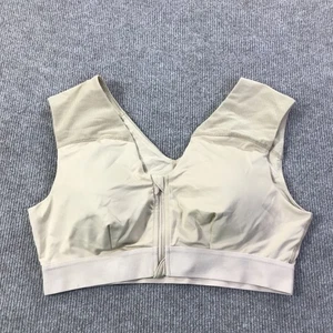 Tommie Copper Shoulder Support Sports Bra XL Copper Zinc Infused Zip Front Gym - Picture 1 of 9