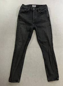 Agolde High Rise Skinny Jean Women’s Size 27 Organic Cotton Button Fly - Picture 1 of 11