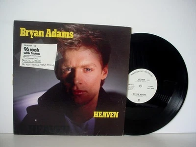 BRYAN ADAMS Heaven WHITE LABEL PROMO EP 1985 A&M SP-17318 Promotional Audiophile - Image 1 of 4
