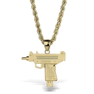 Colgante pistola Uzi oro 10k - Imagen 1 de 11