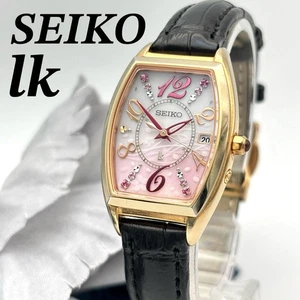 Seiko LUKIA SAKURA Solar Watch Limited Edition Tonal Design Women's Watch - Picture 1 of 10