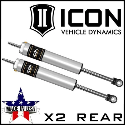 ICON 2.5 Aluminum VS IR Rear Shocks Set fit 2008-2021 Land Cruiser 200 0-2" Lift Foto 1 de 2