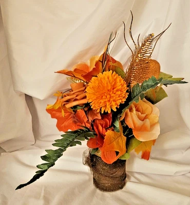 Fall/autumn artificial flower arrangement A1 - Image 1 of 4