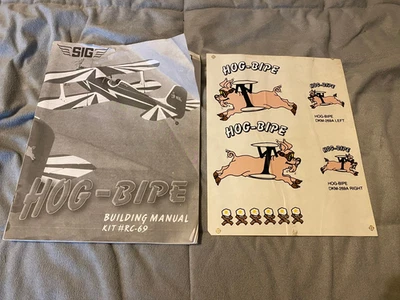SIG Manufacturing HOG BIPE PLANE MANUAL AND STICKERS - Image 1 of 3