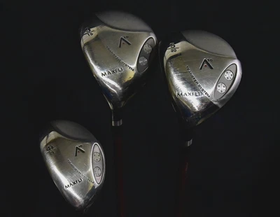 JUEGO DE MADERA MAXFLI A10 3 (43") Y 5 MADERAS, HÍBRIDO 4 (39"), FLEXIÓN RÍGIDA, LH, AGARRE NUEVO Foto 1 de 4