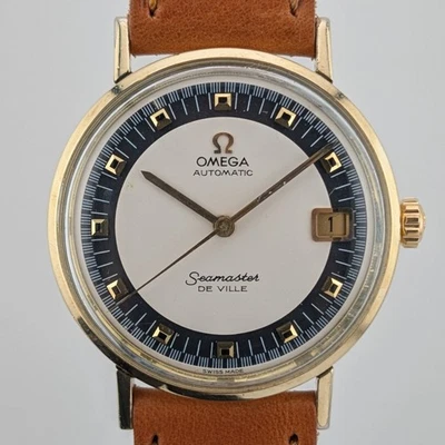Omega Seamaster DeVille 1969 - esfera Bullseye rara - Cal 563 - KM6292 - 14 K GF Foto 1 de 4
