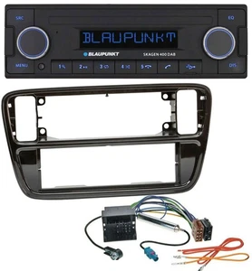 Blaupunkt DAB USB Bluetooth MP3 Autoradio für VW Up AA AAN 2011-2016 piano black - Bild 1 von 7