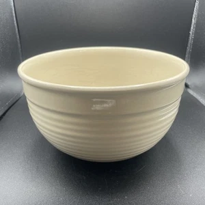 Emile Henry France beige/creme gerippt verschachtelte Rührschüssel groß schwer - Bild 1 von 11
