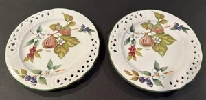 2 Tiffany Brunnelli 8,5" Mittagessen Teller, Fig Design, Gitterrand - Bild 1 von 5