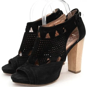 Belle Sigerson Morrison Black Suede Open Toe Suede Sandals Size 8.5 - Picture 1 of 12
