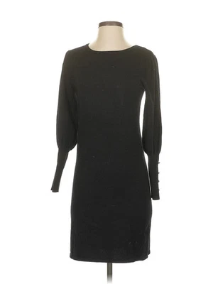 NY Collection Women Black Casual Dress S - Image 1 of 4