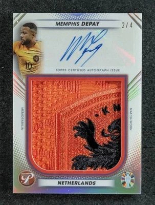 Parche automático Topps Pristine UEFA MEMPHIS DEPAY 2/4 2023 SP Países Bajos #PNP-MD Foto 1 de 2