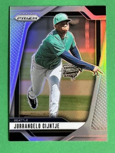 Jurrangelo Cijntje 2025 Panini Prizm (RC,SP) Silver Prizm #238 Seattle Mariners - Foto 1 di 2
