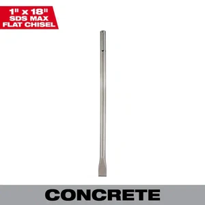 1 In. X 18 In. SDS-MAX Steel Flat Chisel - Picture 1 of 12