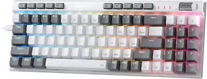 Redragon K655 75% RGB Wired Gaming Keyboard Hot-Swap Mechanical Quiet Red Switch - Picture 1 of 8