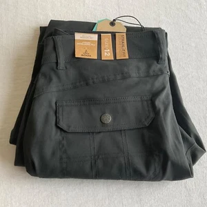 NWT Prana Black Halle Straight convertible pant sz 12 Stretch Pockets 30” inseam - Picture 1 of 8