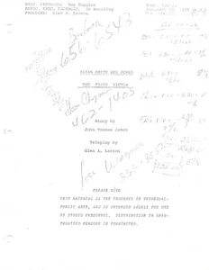 Reproducción de guión de TV ALIAS SMITH & JONES "La Quinta Víctima" - Imagen 1 de 2