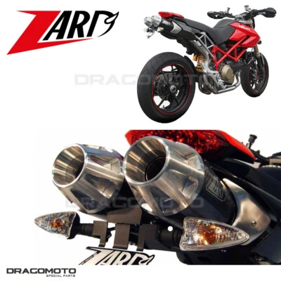 HYPERMOTARD 1100 EVO DUCATI 2011 2012 ZARD Scarico TOPGUN Carbonio RC ZDU110S... Foto 1 de 4