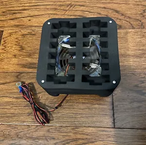 Dual RC Battery Charging Cooling Station Stand w/ Fan LiPo NiMH NiCad Li-Ion - Picture 1 of 2