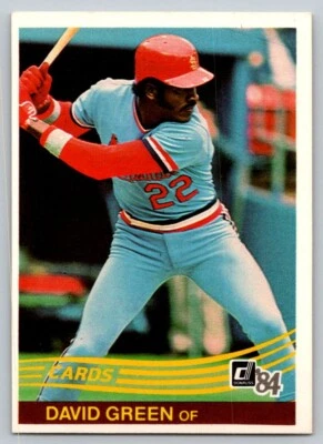 1984 Donruss - #425 David Green - Image 1 of 2
